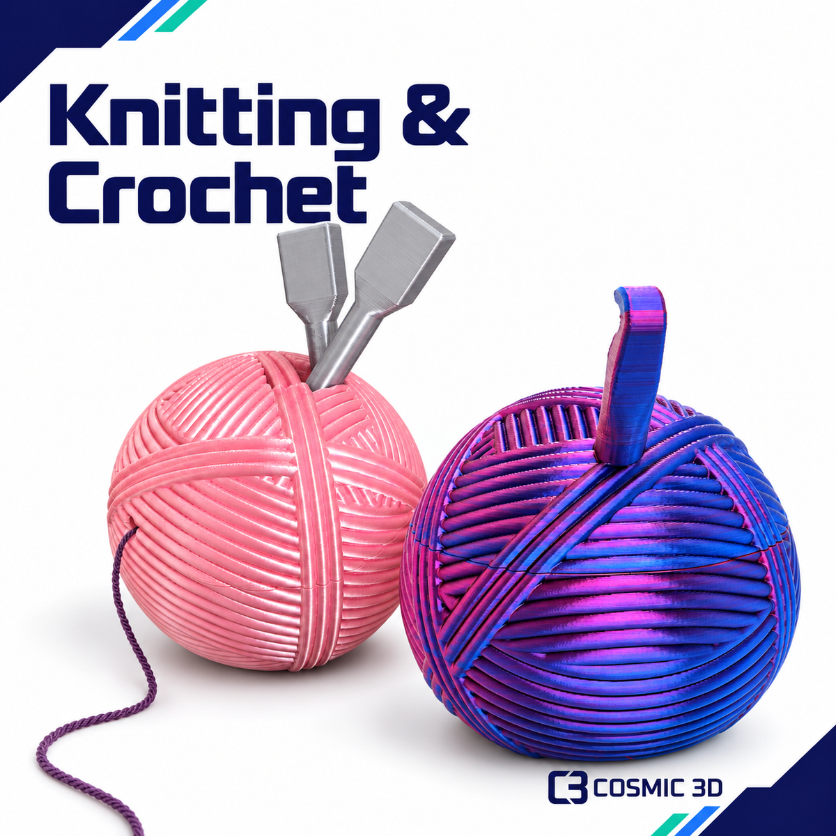 Cosmic 3D Knitting & Crochet collection cover