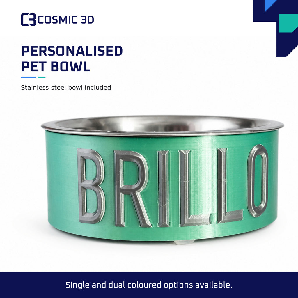 Product Hero Dual Colour — personalised dog and cat bowl