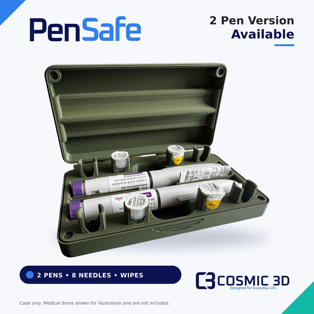 PenSafe Two Pen Option — PenSafe medication pen travel case