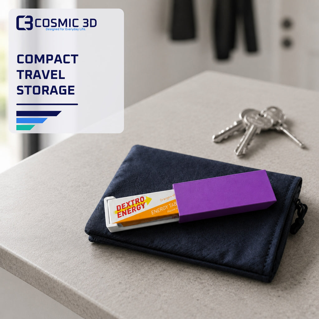 Compact Travel Storage Dextrose Tablet Holder — dextrose tablet strip holder