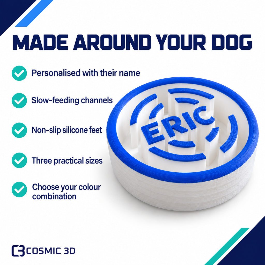Personalised Dog Slow Feeder Features — personalised slow-feeder dog bowl