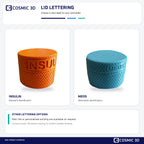 Lid Lettering Options Insulin Vial Holder — insulin vial screw-top travel holder