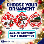 Individual ornament and complete-set choices for Christmas Vacation ornament set
