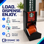 How the product works for vertical coffee capsule holder