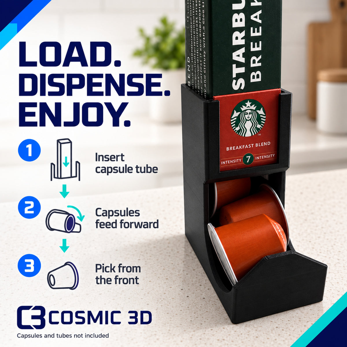 How the product works for vertical coffee capsule holder