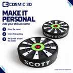 Name personalisation options for the dart holder