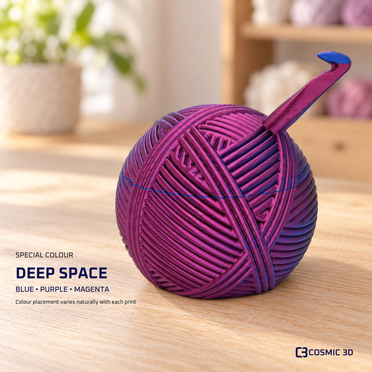 Deep Space special colour example for magnetic yarn-ball storage bowl