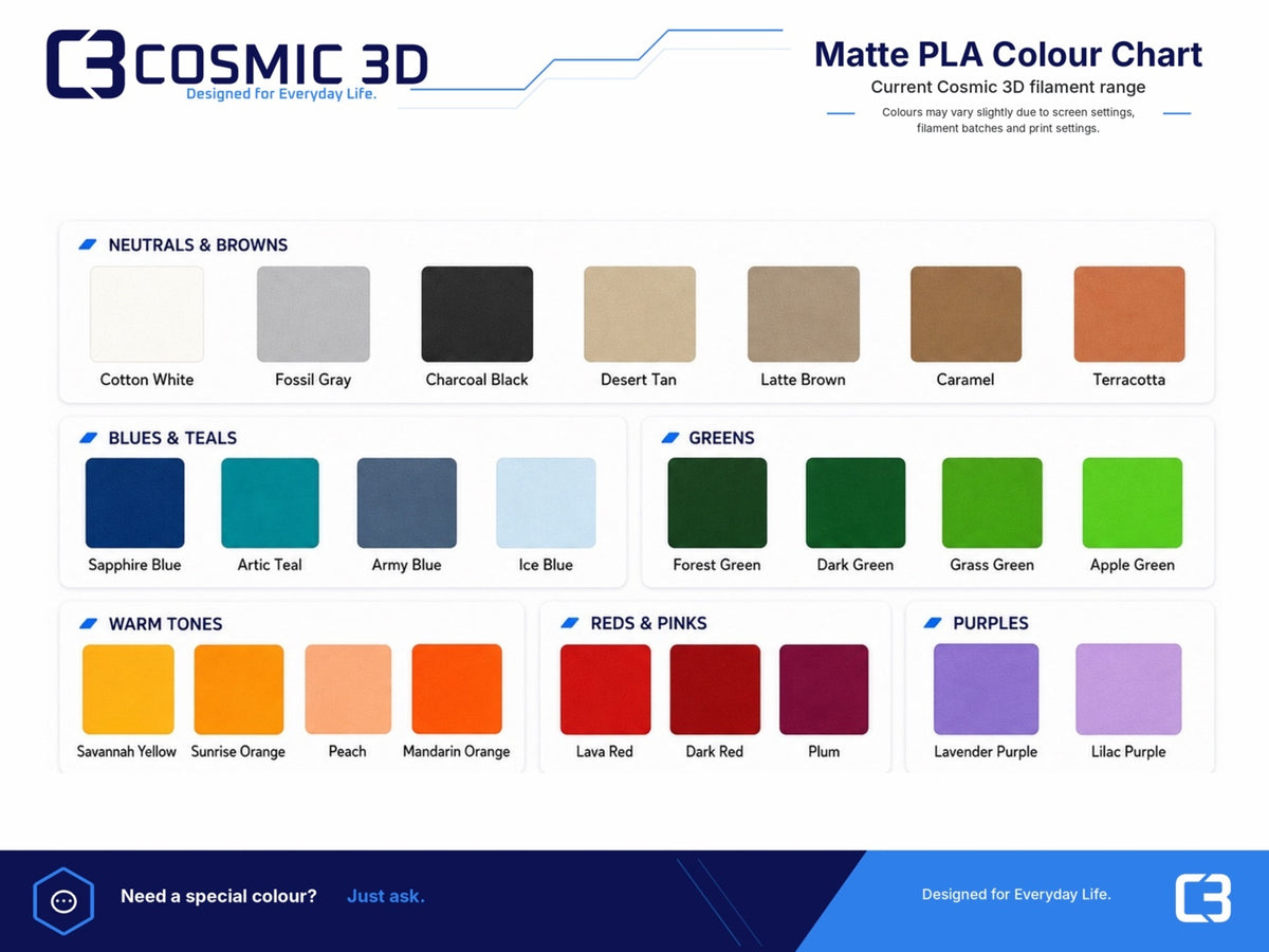 Matte PLA colour options for 25 mm insulin vial fridge holder