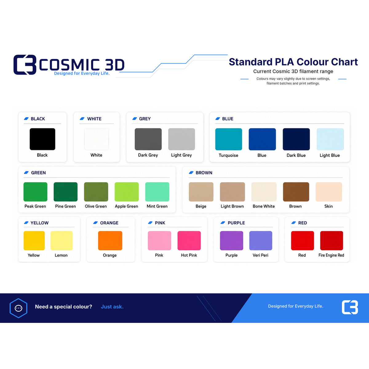 Available colour options for personalised gamer door sign