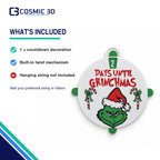 Items supplied with the product for Grinchmas countdown decoration