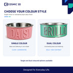 Single Dual Colour Options — personalised dog and cat bowl