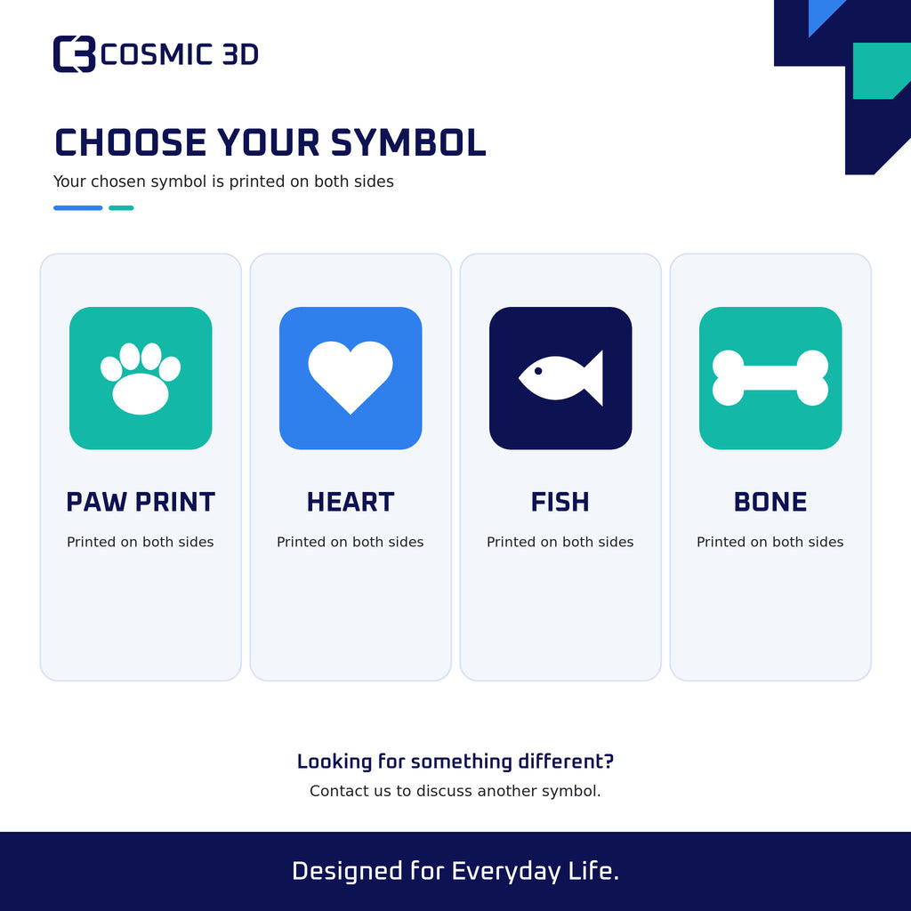 Symbol Options — personalised dog and cat bowl