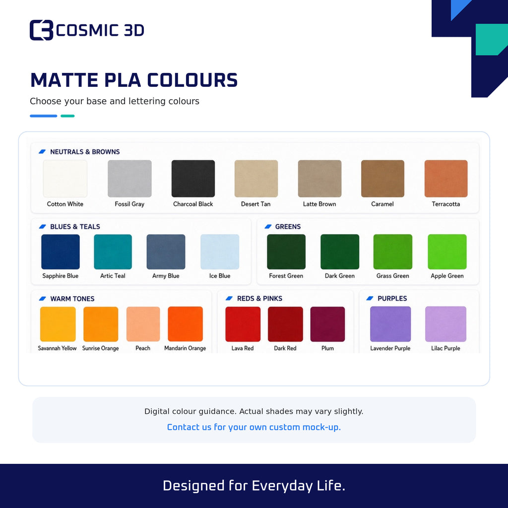 Matte PLA Colours — personalised elevated wavy dog bowl