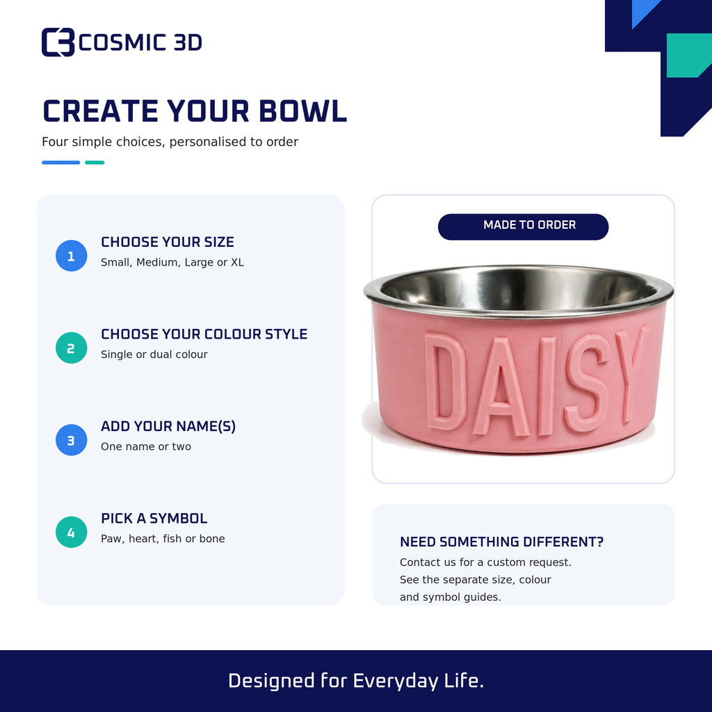 How To Order — personalised dog and cat bowl