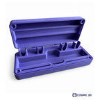 PenSafe Magnetic Medication Pen Case – 1 or 2 Pens by Cosmic 3D — Open purple magnetic case, empty