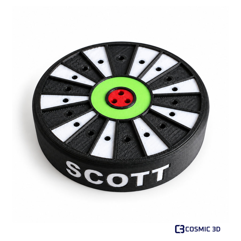 Personalised Dart Holder – 23-Dart Dartboard Display Stand by Cosmic 3D — Scott dart holder, no darts