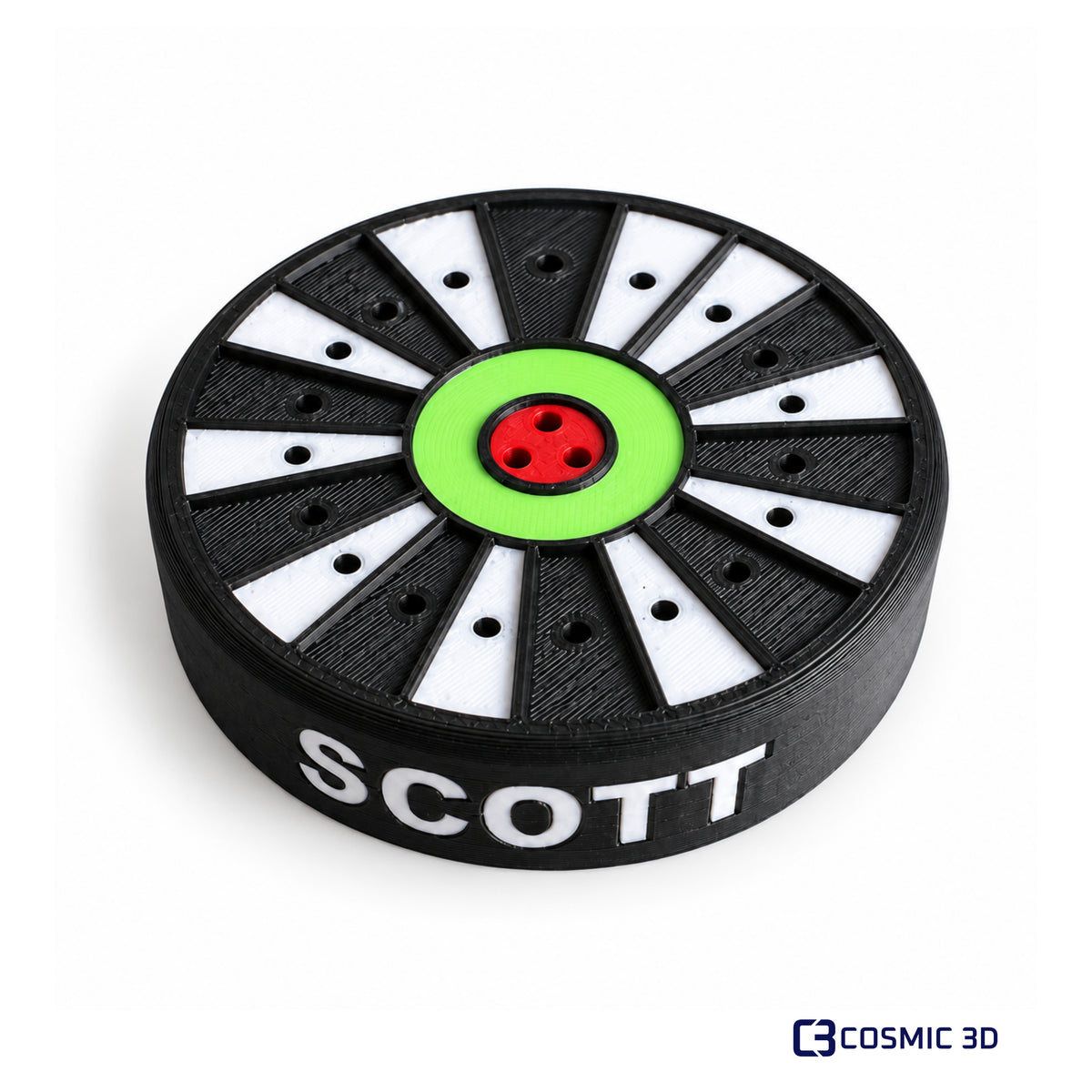 Personalised Dart Holder – 23-Dart Dartboard Display Stand by Cosmic 3D — Scott dart holder, no darts