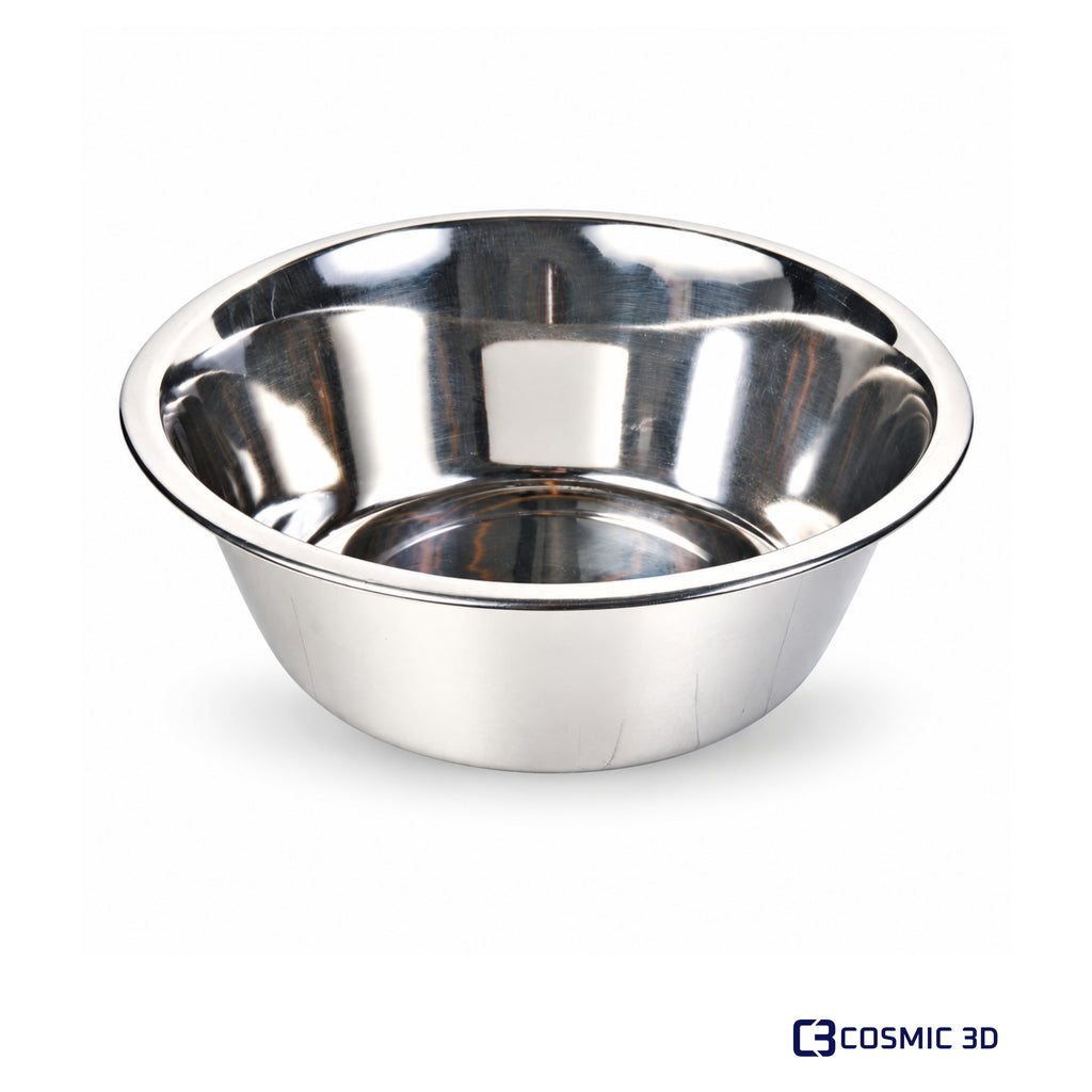 Trixie Stainless Steel Pet Bowl – Four Sizes by Cosmic 3D — Single stainless steel bowl